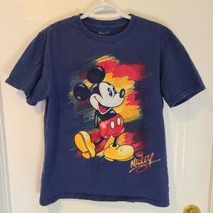 Disney Mickey Mouse T-Shirt - Women's Small - Navy Blue